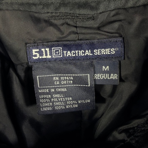 5.11 Tactical Series Men's Patrol Rain Pants Cargo Black Nylon 48057 Size M - Picture 4 of 10